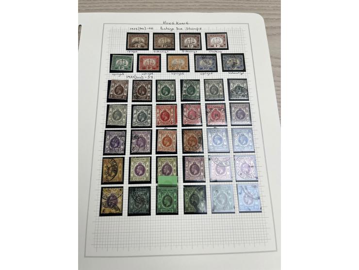 holding on album pages, better including QV used stamp to 96c, KGV Silver Jubilee, KGVI Silver Wedding, etc. Large quantity. 